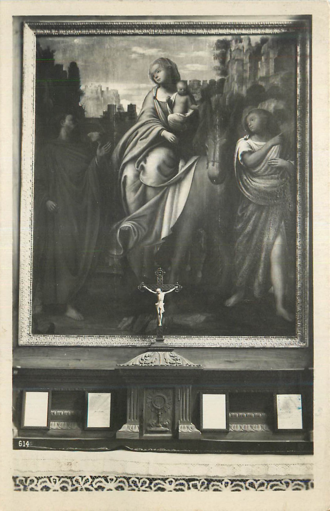 CPM Locarno Santuario Madonna Del'Sasso La Fuga in Egitto