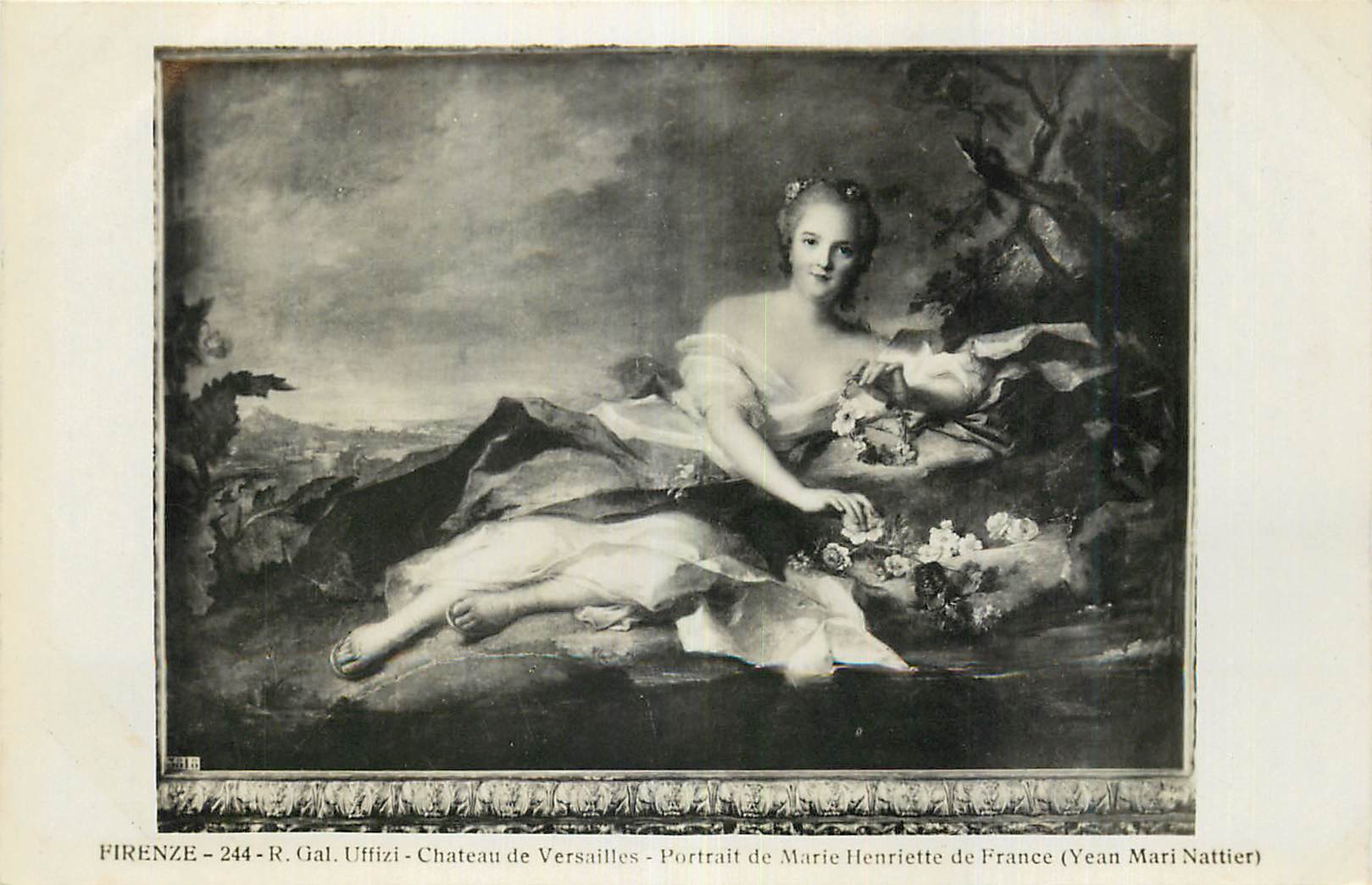 CPM Firenze R Gal Uffizi Chateau de Versailles Portrait de Marie Henriette de France