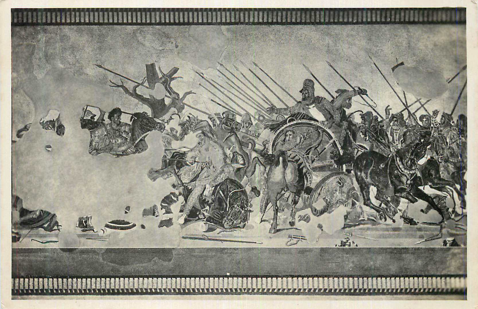 CPM Napoli R Museo Nazionale Battaglia fra Dario ed Alessandro ad Isso