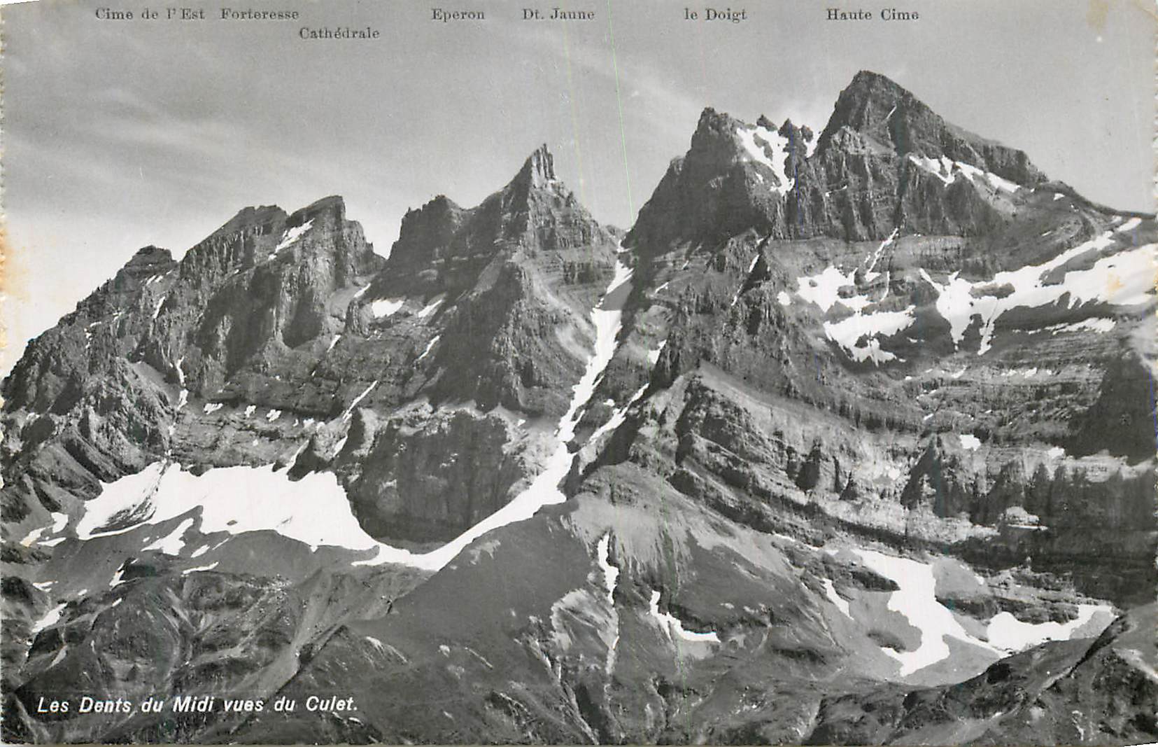 CPM Les Dents du Midi Vues du Culet