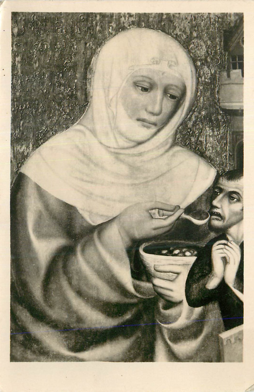 CPM Galerie Nationale de Prague Le Maitre Theodorik Sainte Elisabeth (entre 1357 1367)