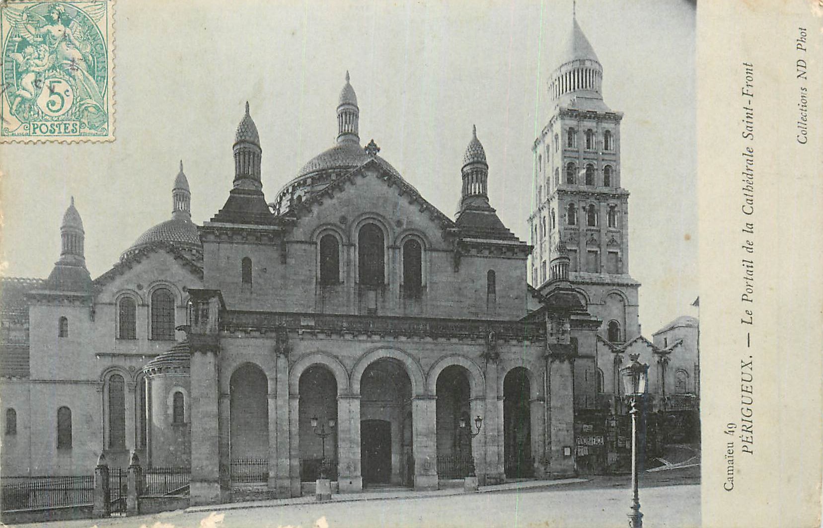 CPA Perigueux Le Portail de la Cathedrale Saint Front