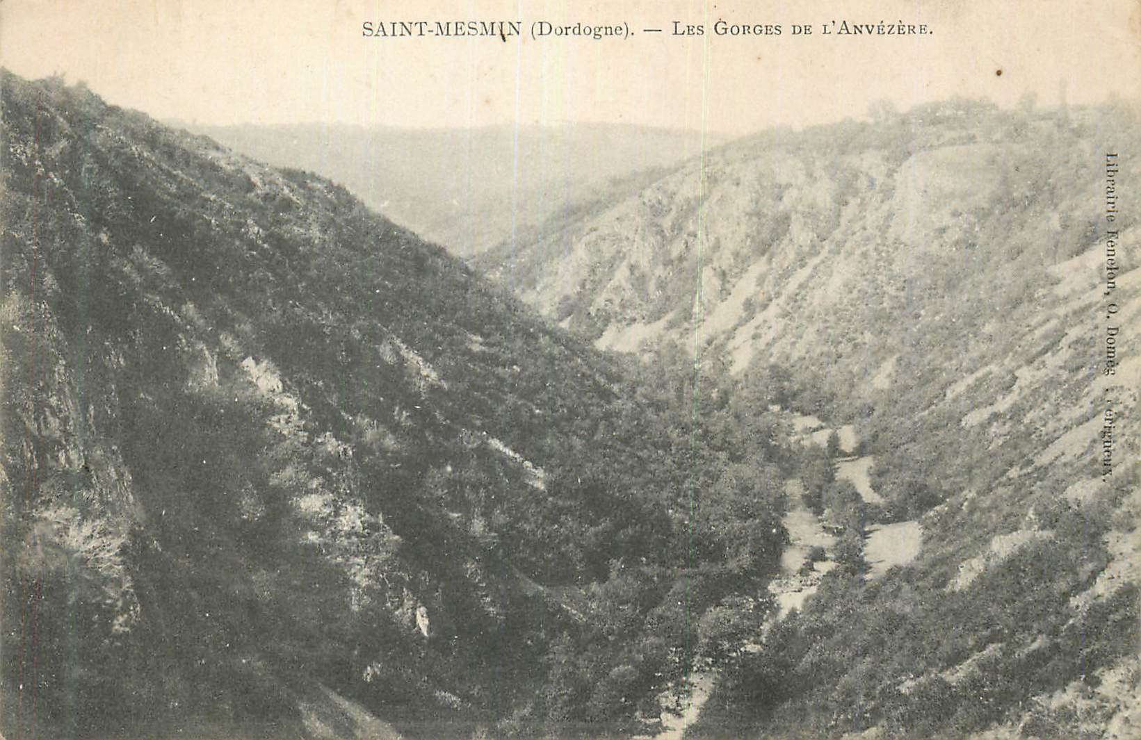 CPA Saint Mesmin (Dordogne) Les Gorges de l'Anvezere