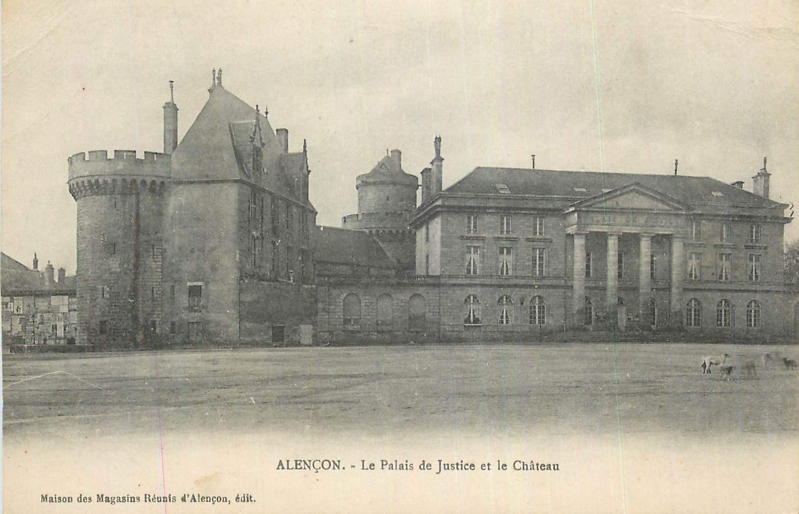 CPA Alencon Le Palais de Justice et le Chateau