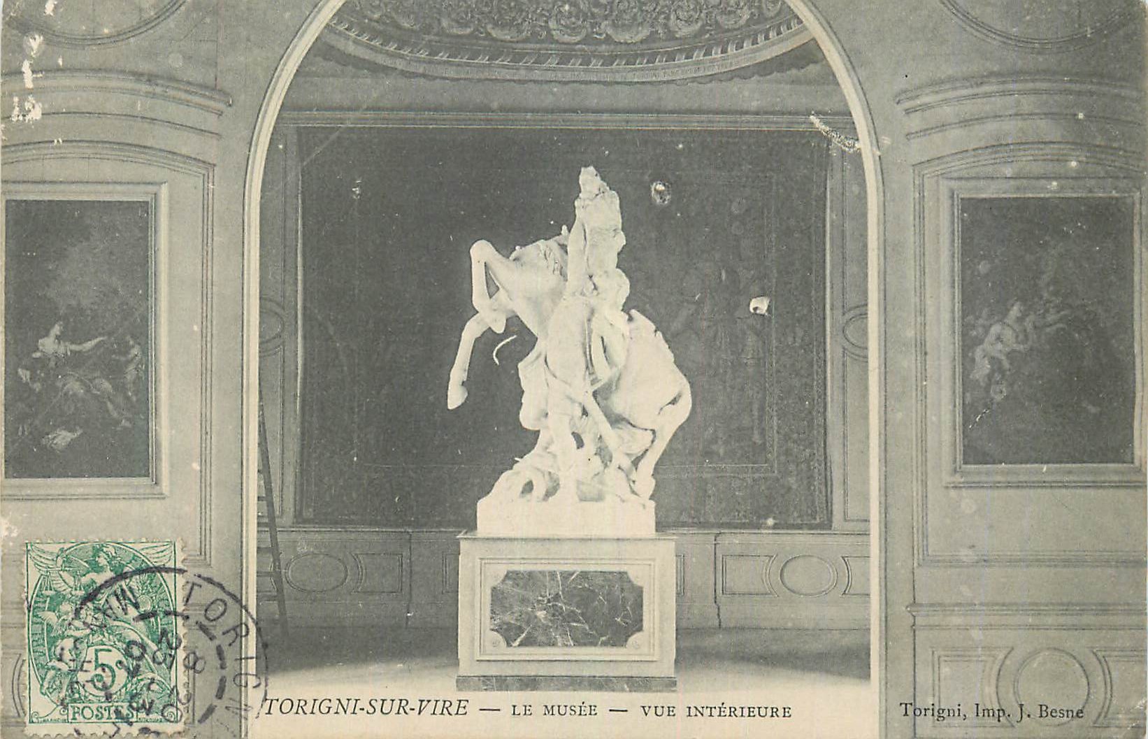 CPA Torigni sur Vire Le Musee vue Interieure