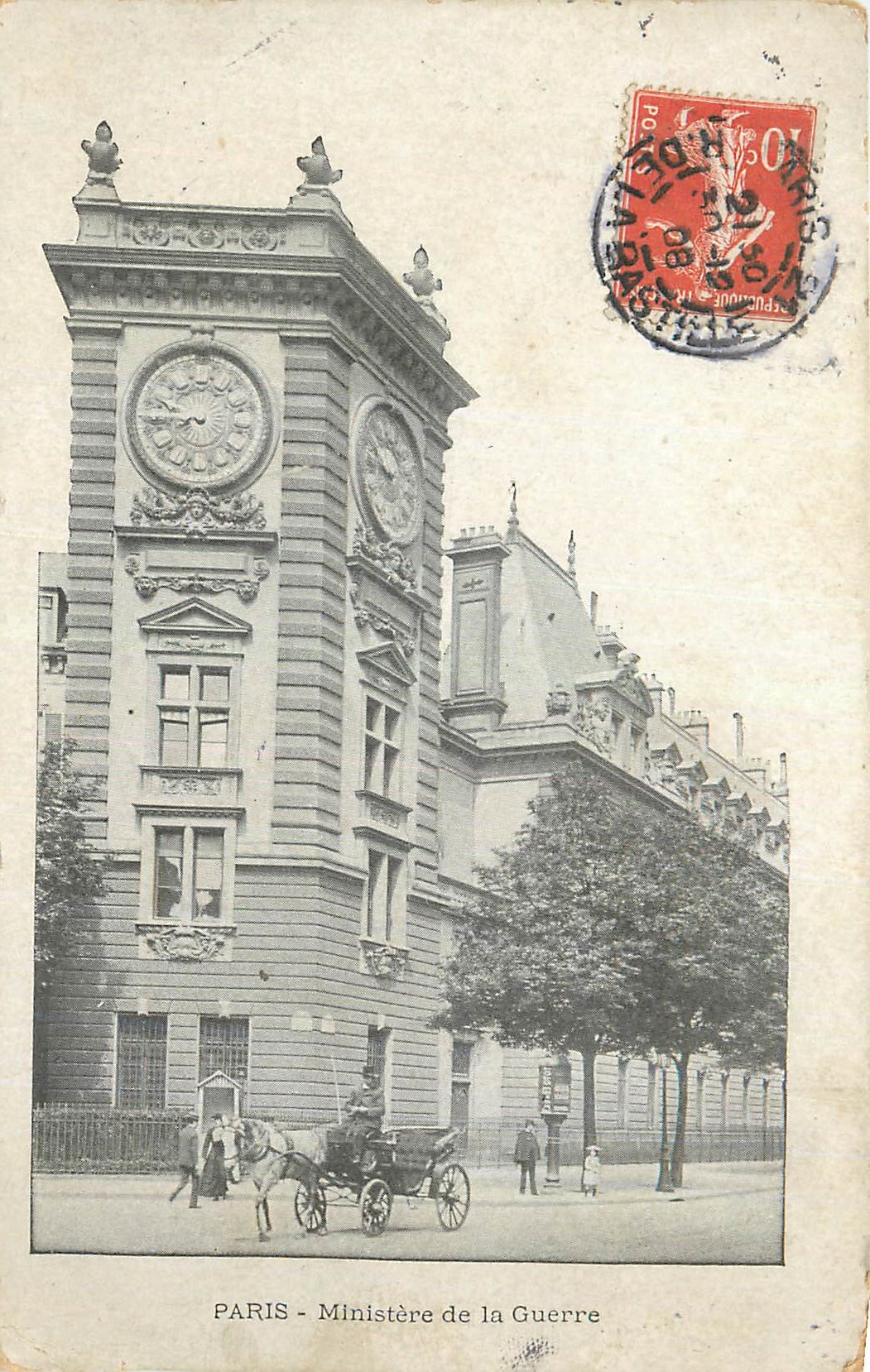 CPA Paris Ministere de la Guerre