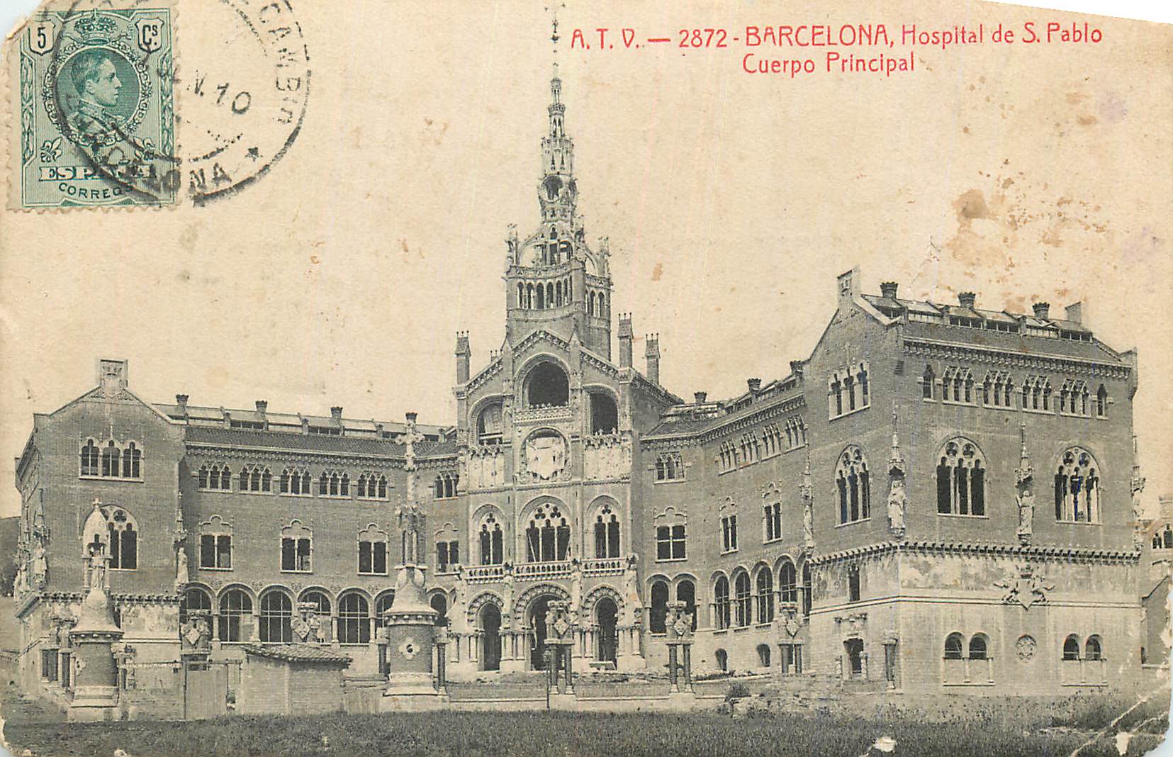 CPA Barcelona Hospital de S Pablo Cuerpo Principal