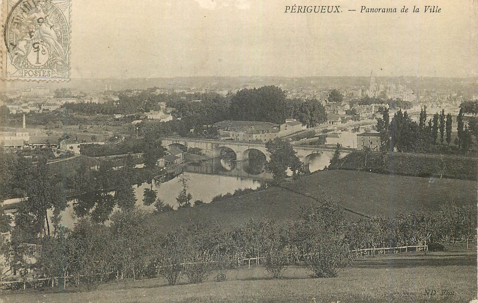 CPA Perigueux Panorama de la Ville