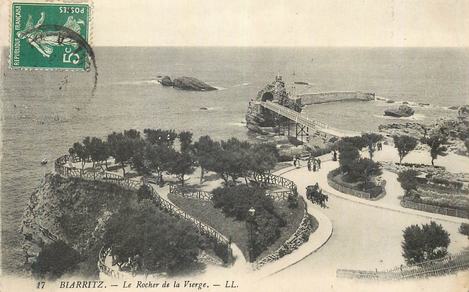 Biarritz — Le Rocher de la Vierge — LL.