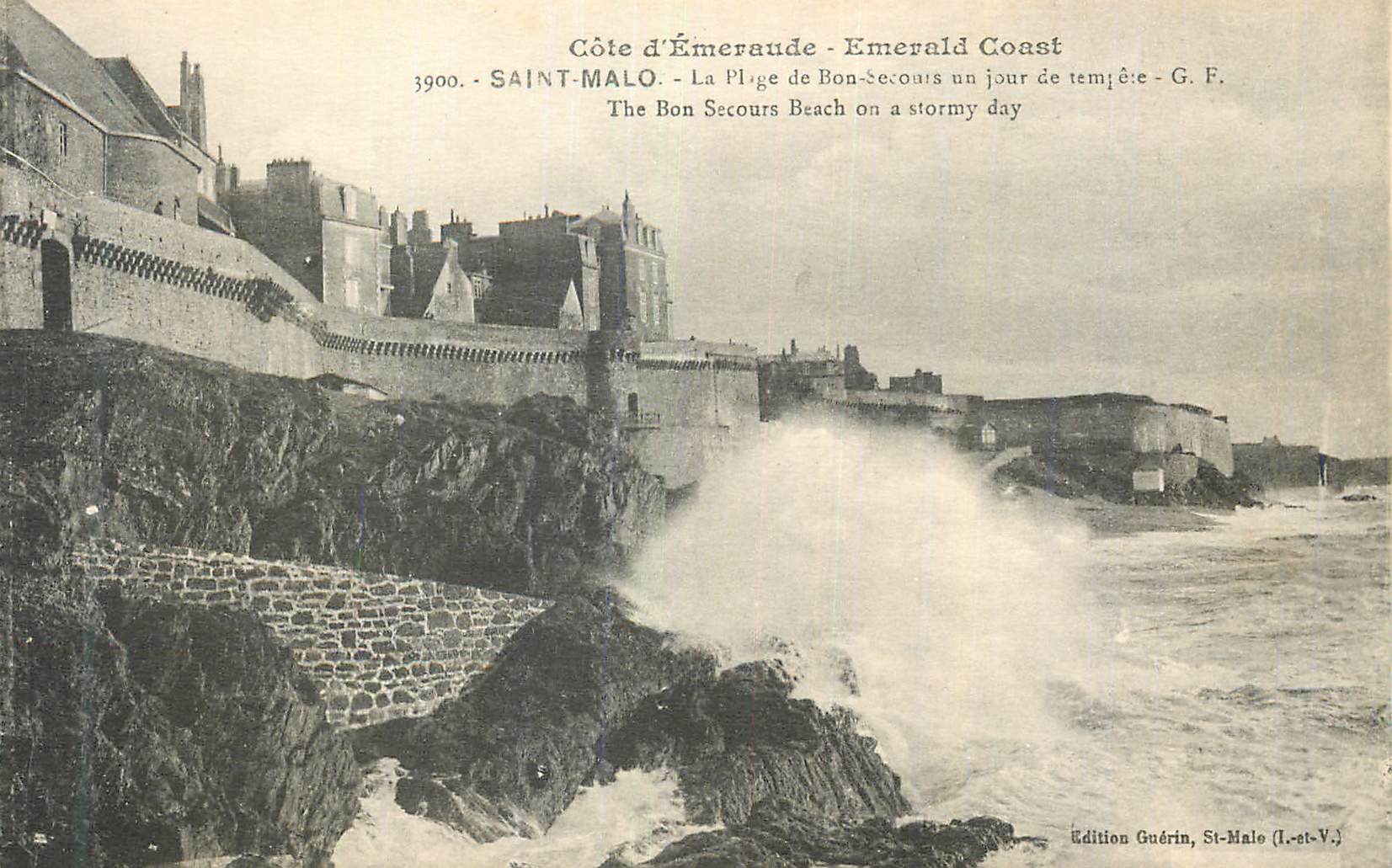 Côte d'Émeraude - Emerald Coast — Saint-Malo — Édition Guérin, St-Malo (L.-et-V.)