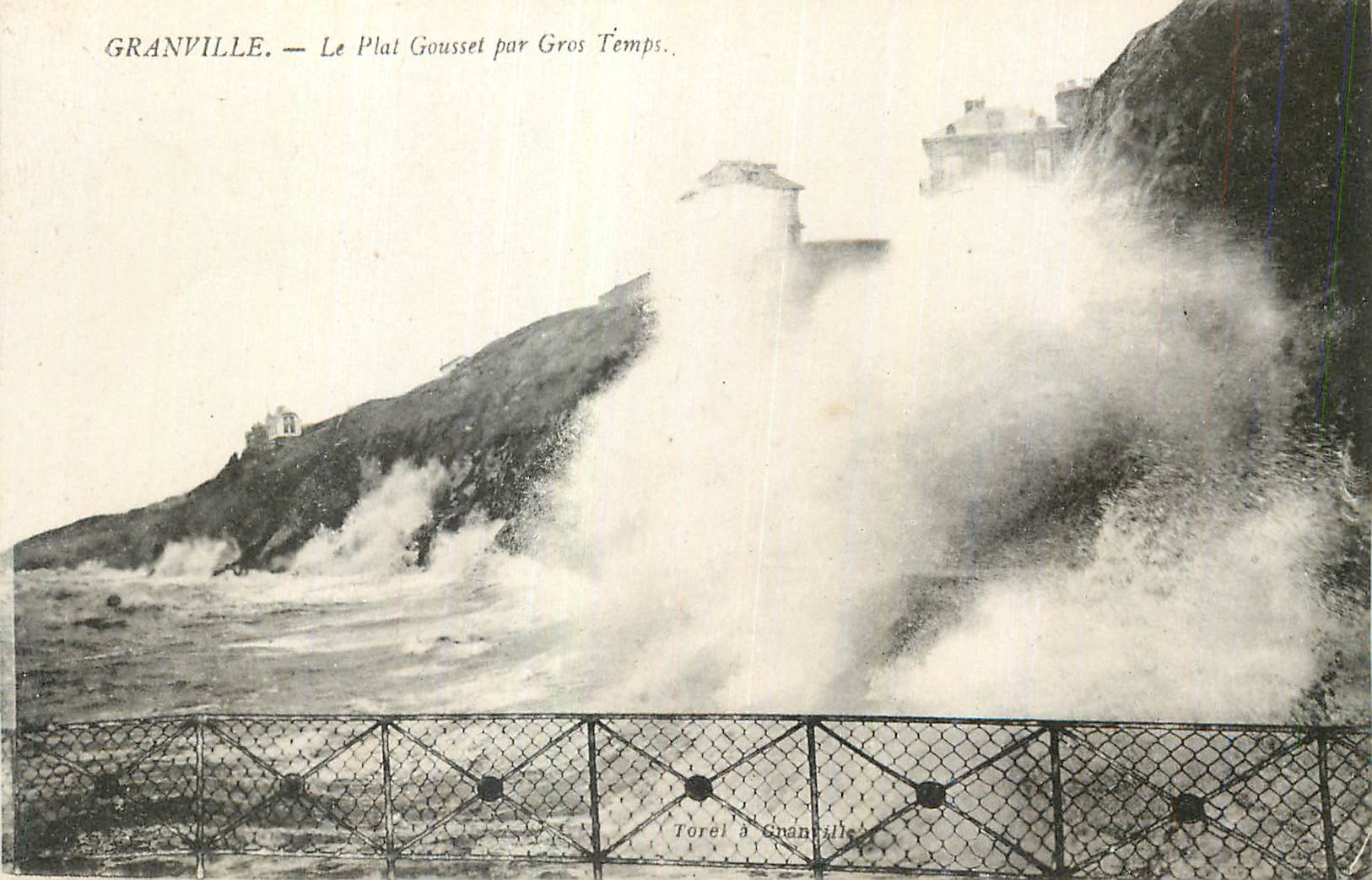CPA Granville Le Plat Gousset par Gros Temps