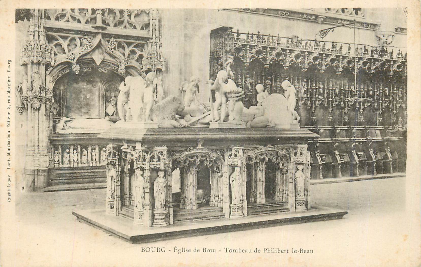 CPA Bourg Eglise de Brou Tombeau de Philibert le Beau