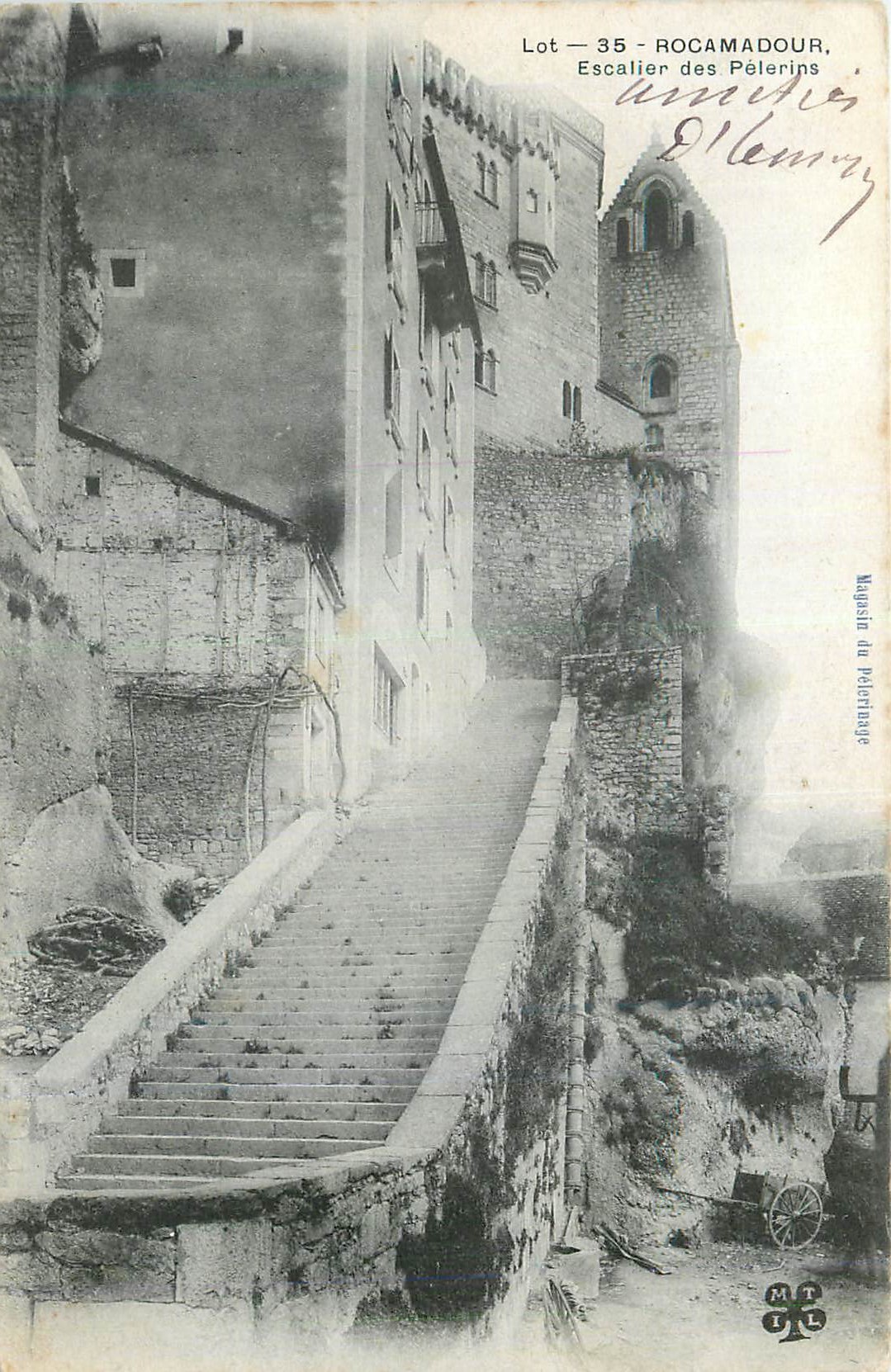 CPA Rocamadour Escalier des Pelerins