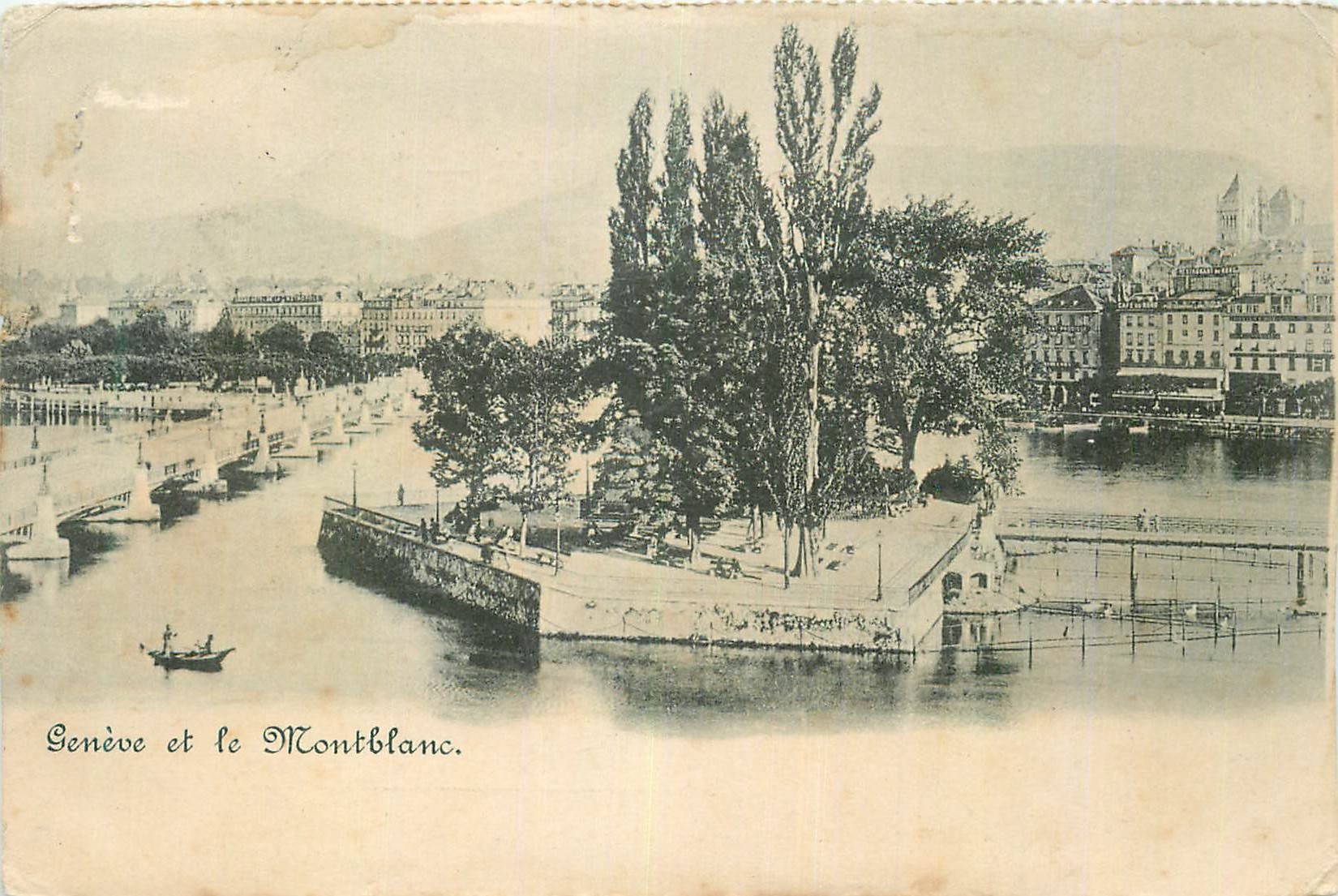 CPA Geneve et le Mont Blanc