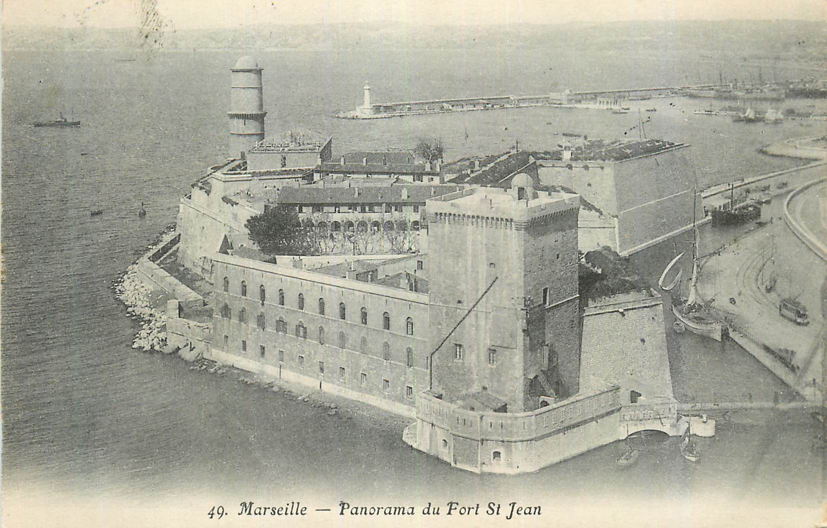 CPA Marseille Panorama du Fort St Jean
