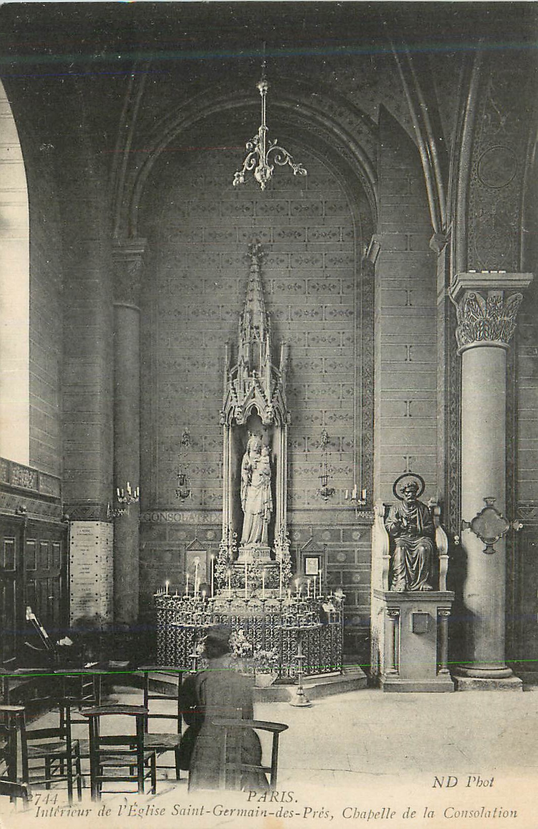 CPA Paris Interieur de l'Eglise Saint Germain des Pres Chapelle de la Consolation