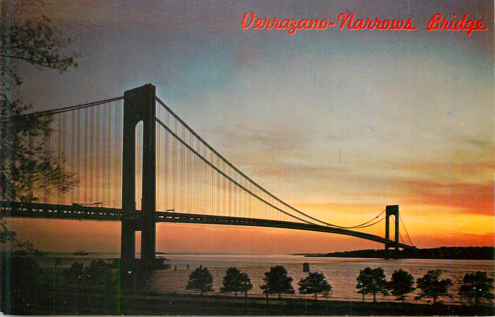 CPM Verrazano Narrows Bridge of Staten Island at the Entrance to New York