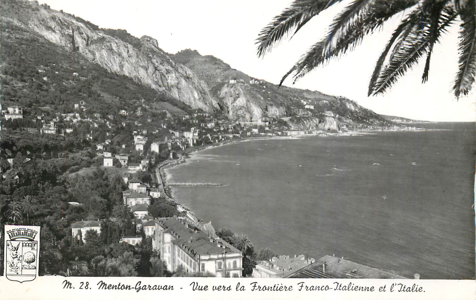 CPM Menton Garavan Vue vers la Frontiere Franco Italienne et l'Italie