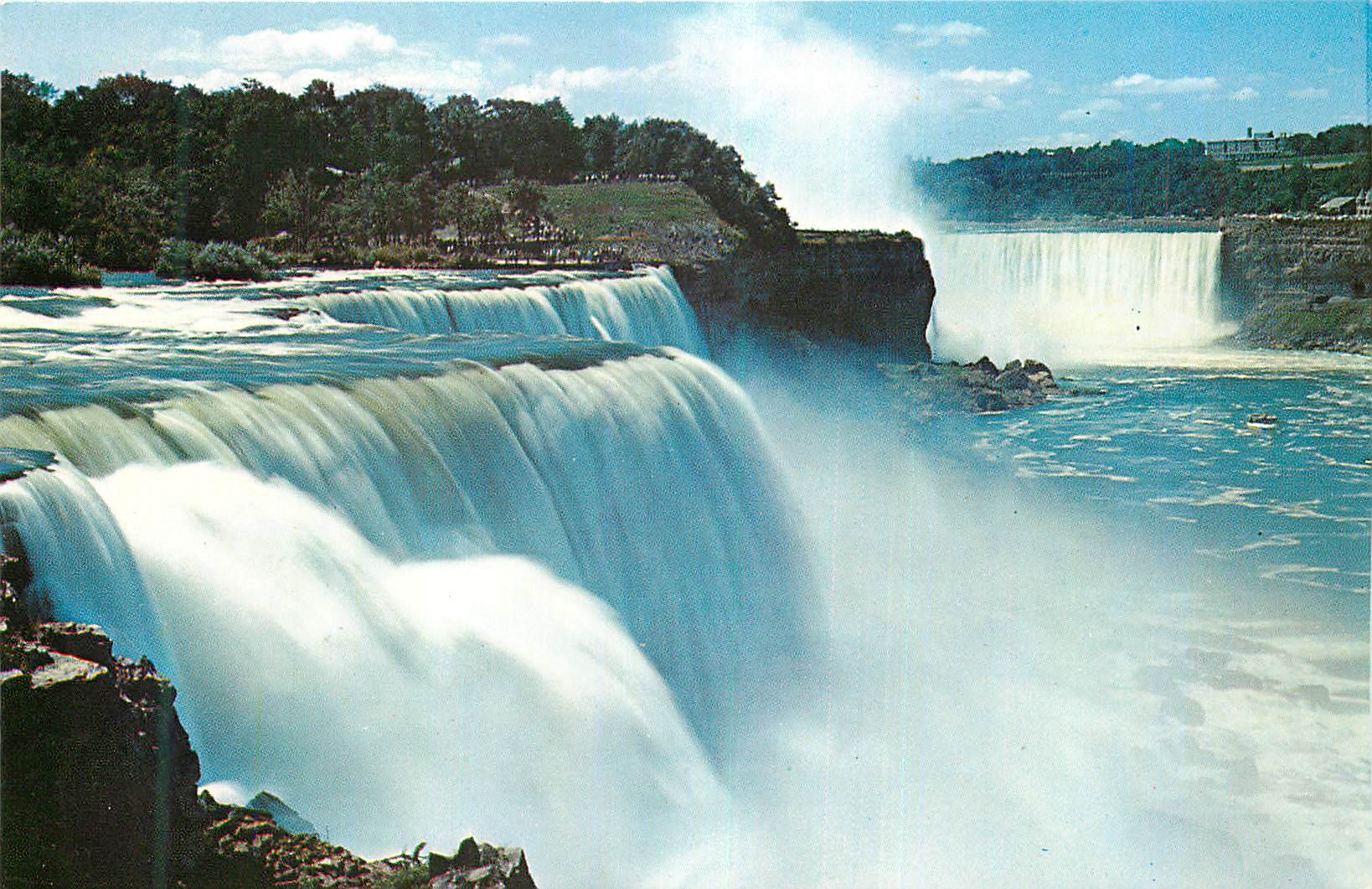 CPM American Falls at Prospect Point and Horseshoe Falls in the Distance Niagara Falls Canada