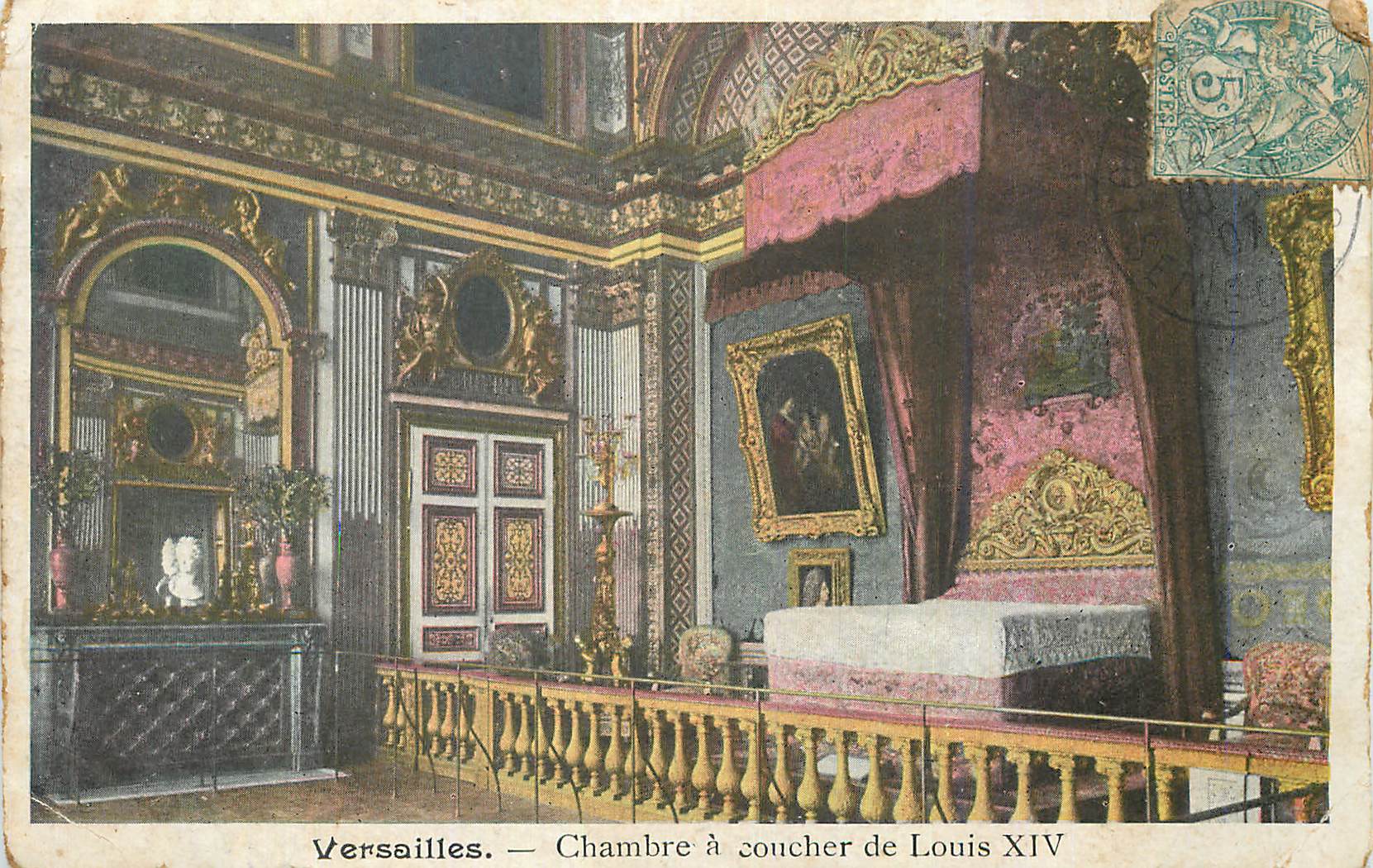 CPA Versailles Chambre a Coucher de Louis XIV