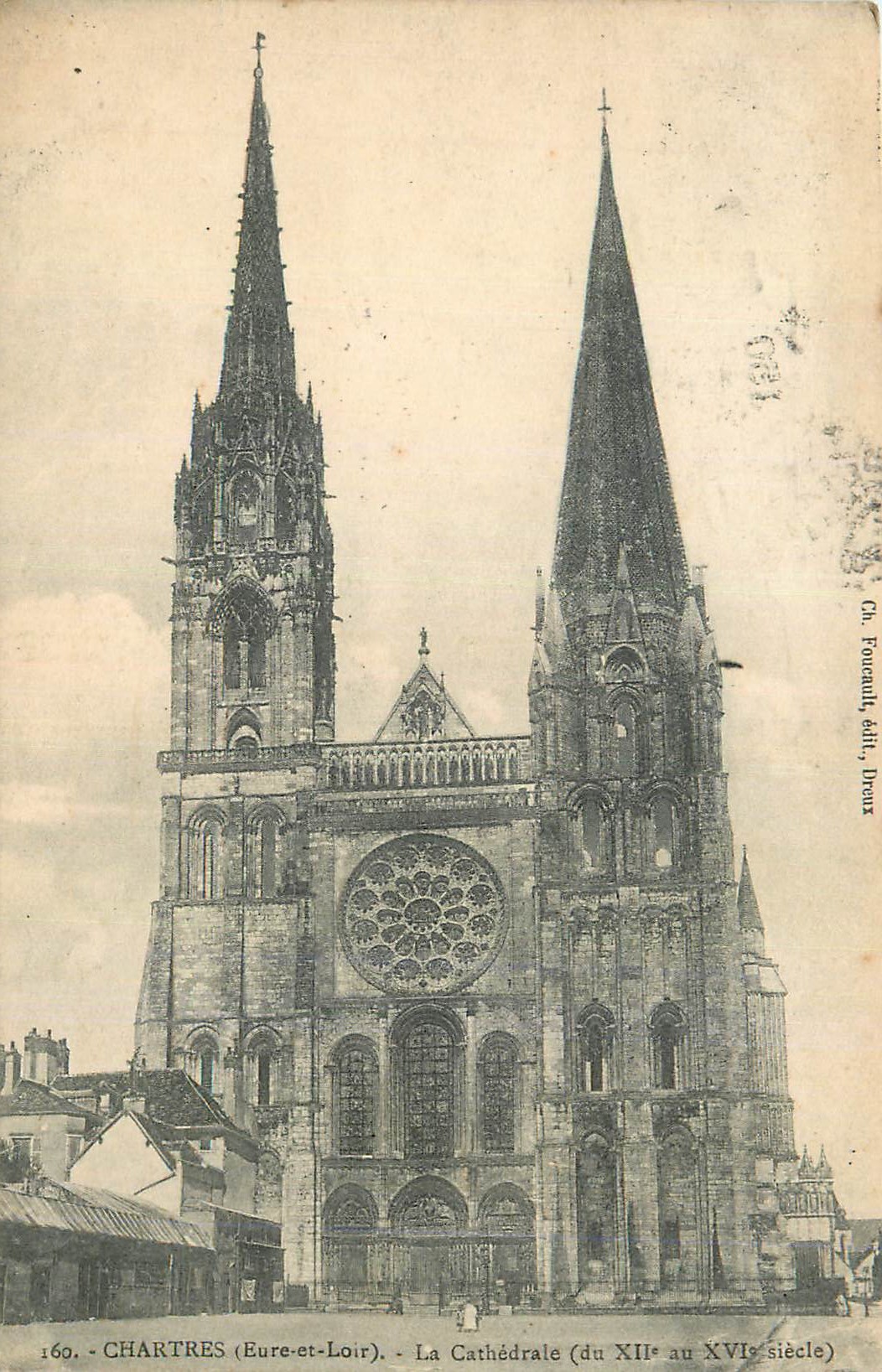 CPA Chartres (Eure et Loir) La Cathedrale (du XIIe au XVIe Siecle)