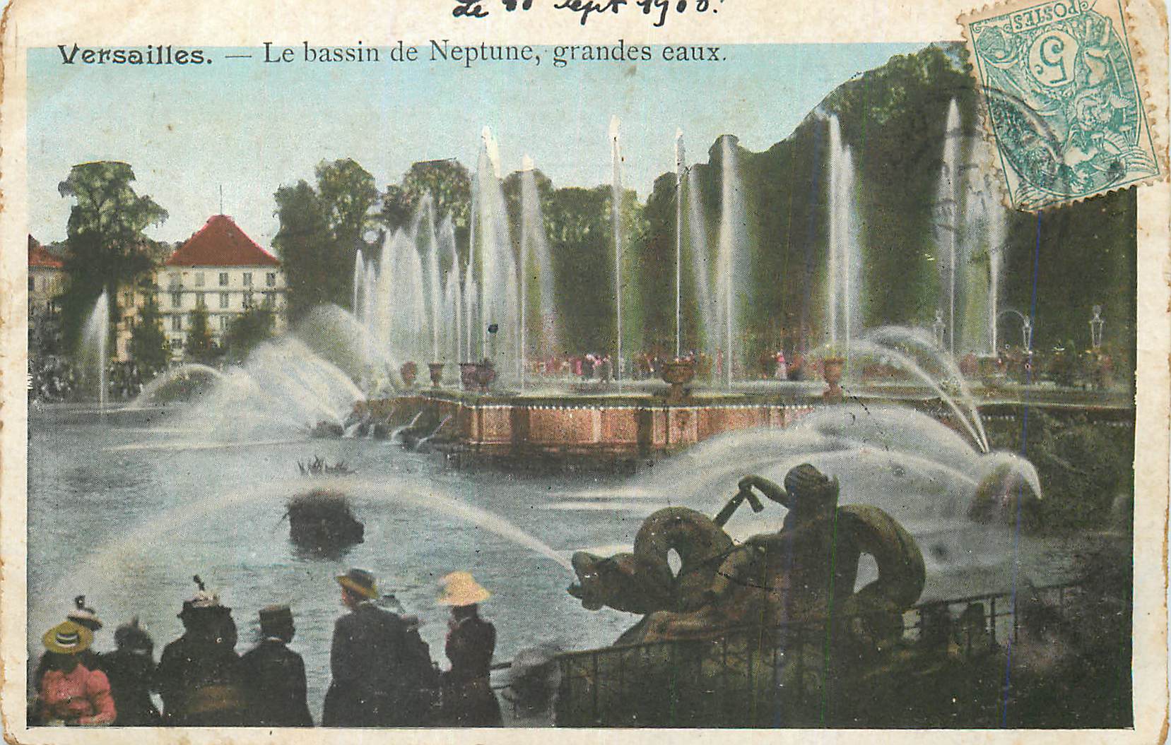 CPA Versailles Le Bassin de Neptune Grandes Eaux