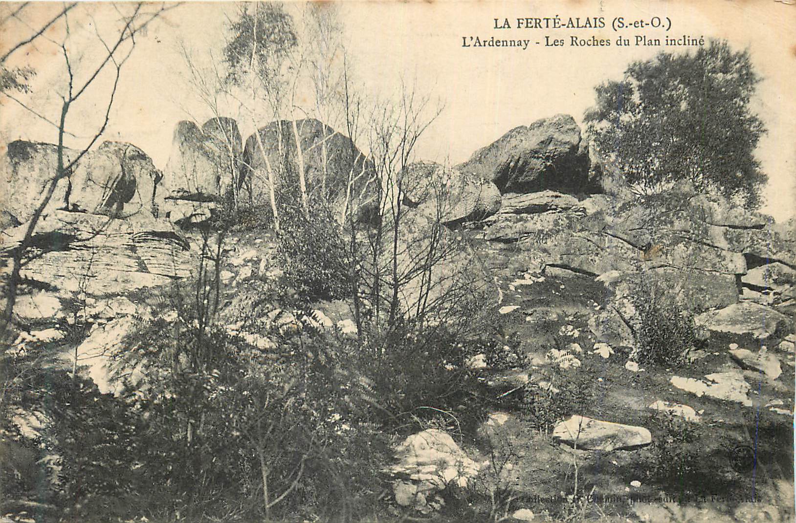 CPA La Ferte Alais (S et O) L'Ardennay Les Roches du Plan Incline