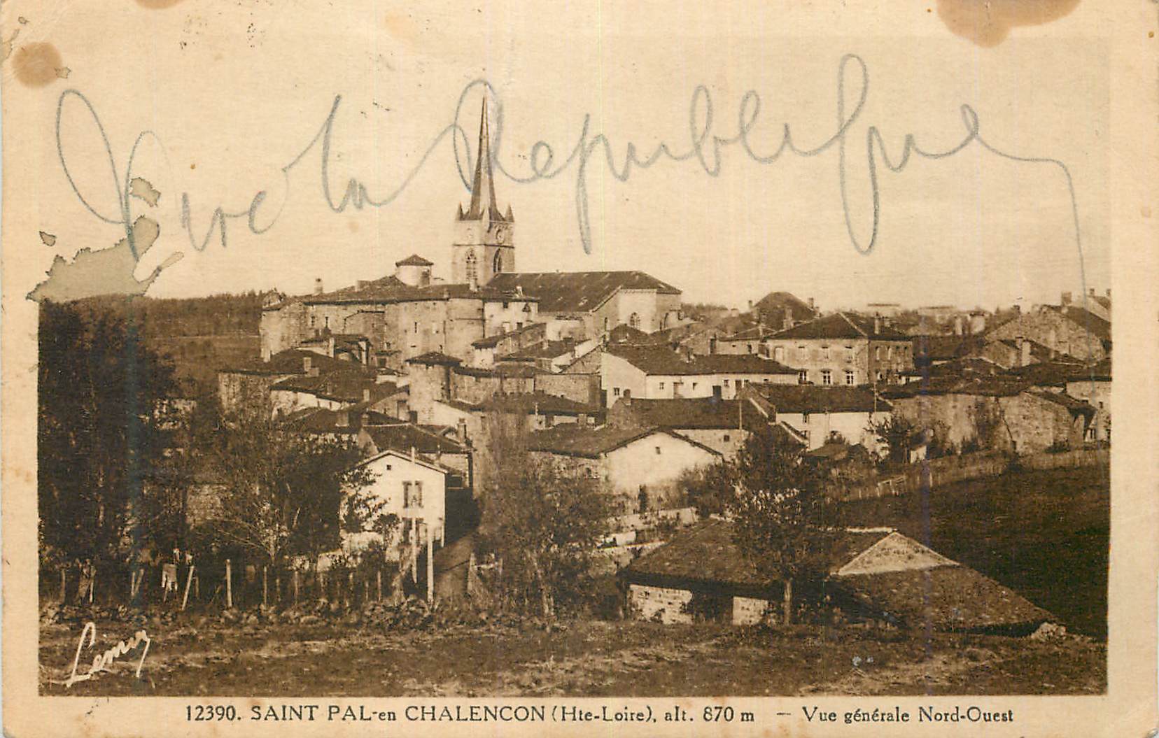 CPA Saint Paul en Chalencon (Hte Loire) alt 870 m