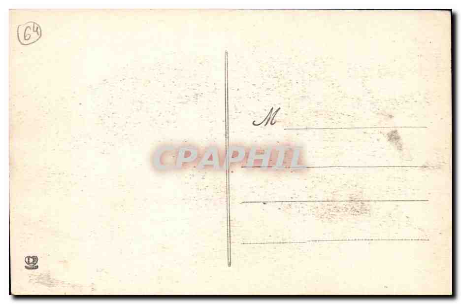 Biarritz — Effets de mer par temps d'orage — Au fond la chaîne des Pyrénées — Éditeur : Phototypie C. C. T. (Biarritz) — N° de série 1196 — Rückseite