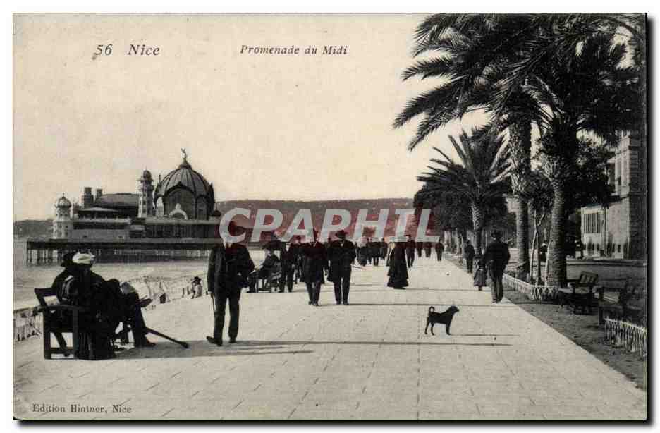 Nice CPA Promenade du Midi