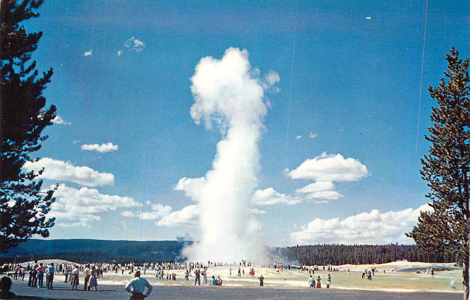 CPM Yellowstone National Park Old Faithful Geyser Upper Geyser Basin