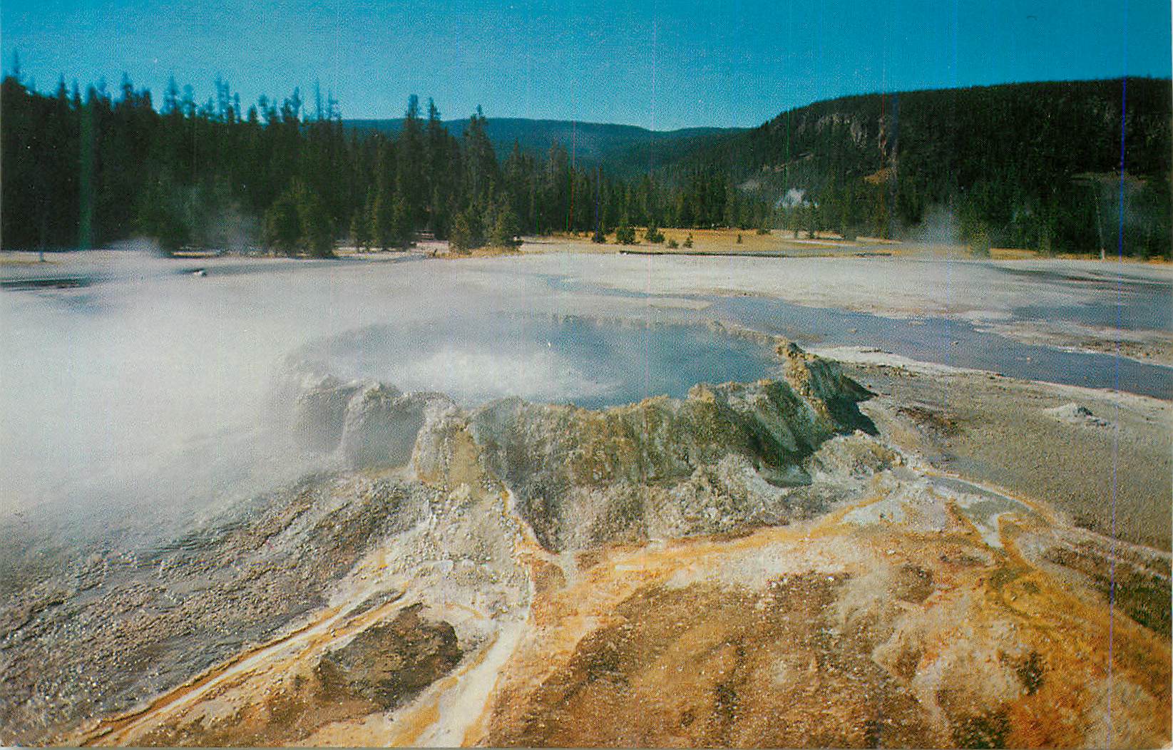 CPM Yellowstone National Park Wyoming Punch Bowl Spring