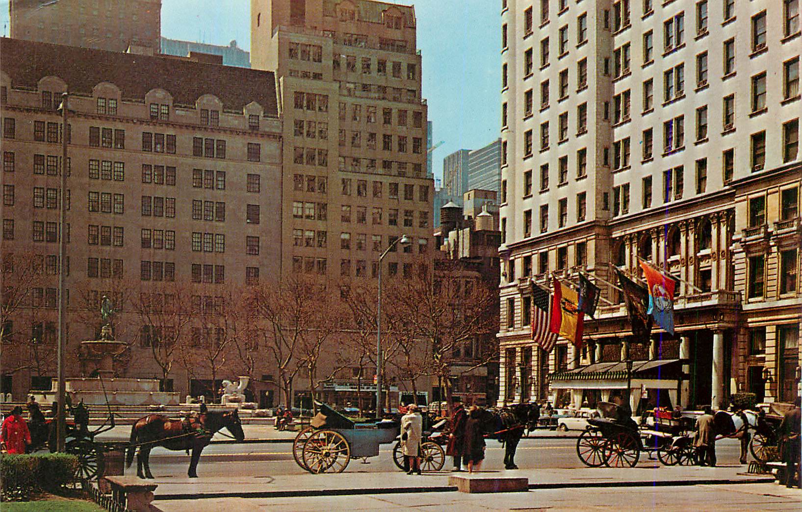 CPM The Familiar is the Hansom Cab awaiting Passengers for a Ride Through Central Park