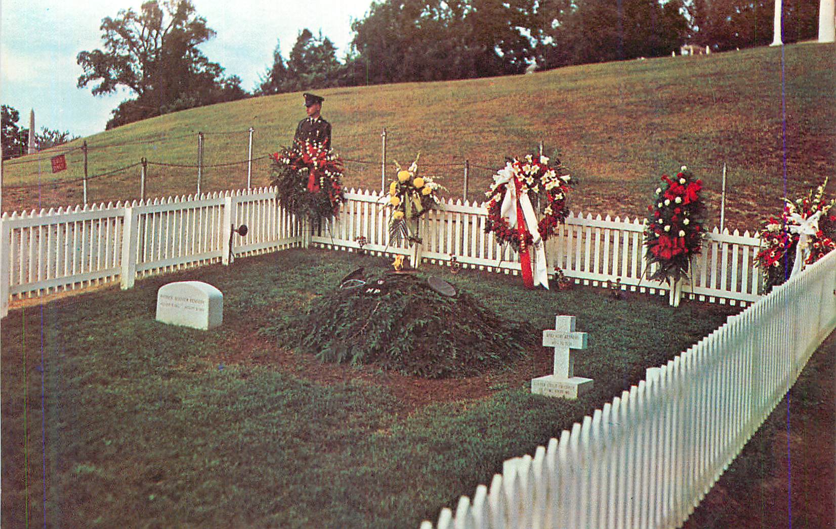 CPM Grave of John F Kennedy the 35th President of the United States from Arlington National Cemetery
