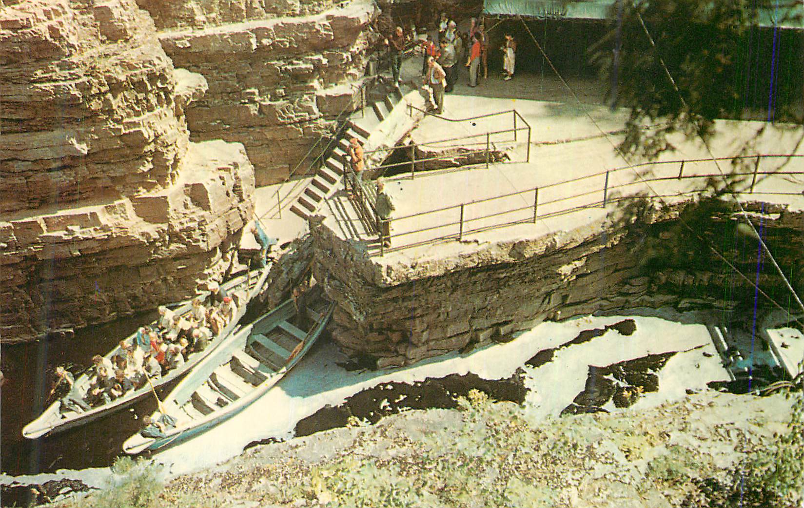 CPM Ausable Chasm New York Start of Boat Ride Table Rock