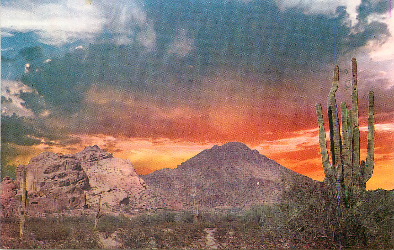 CPM Valley of the Sun Surrounding Phoenix Spectacular Sunrise Over Camelback Mountain