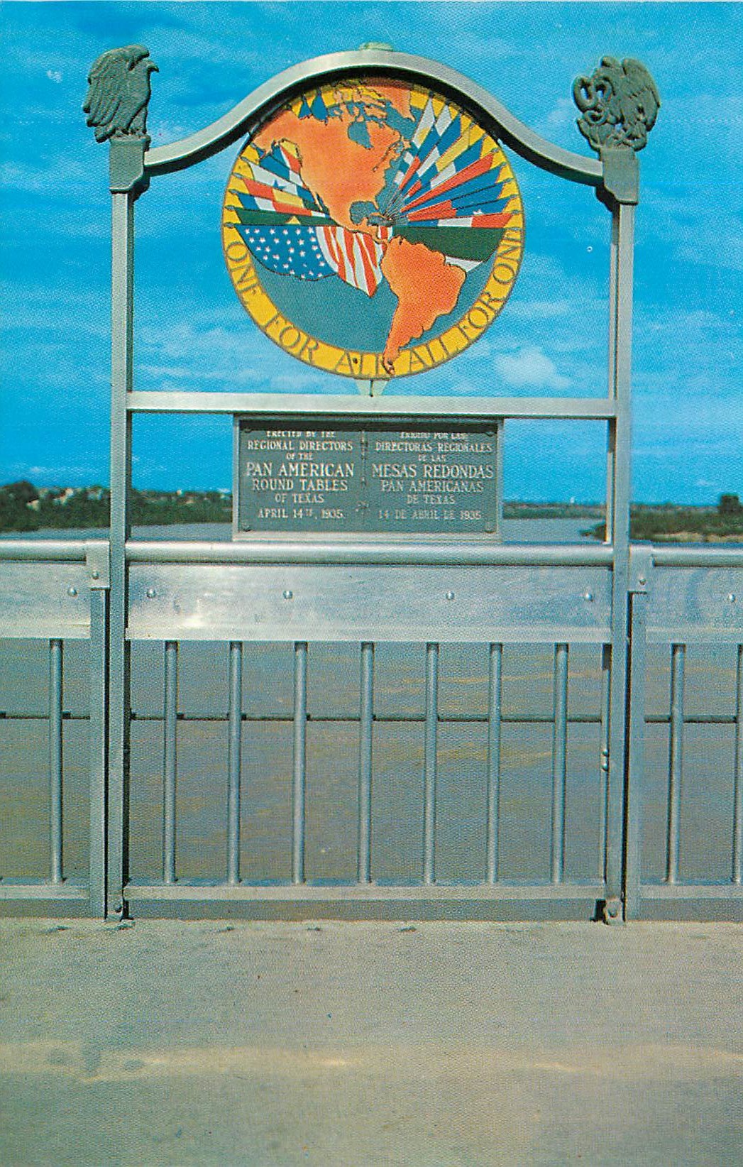 CPM The Center of this Pan American Marker is the official Boundary line Between Mexico and the US