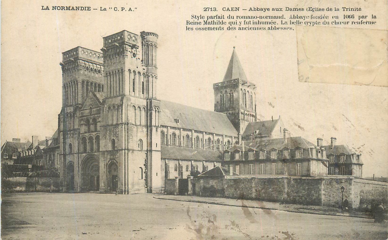 Caen — Abbaye aux Dames (Église de la Trinité) — La C.P.A.