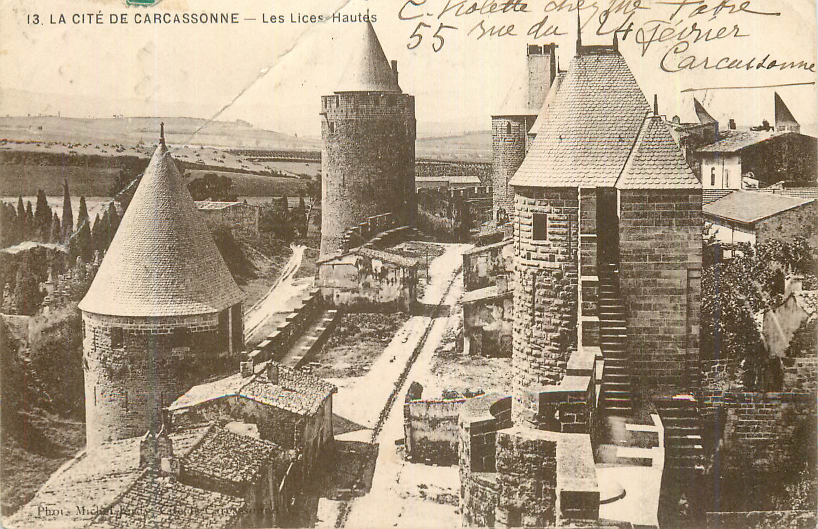 CPA La Cite de Carcassonne Les Lices Hautes
