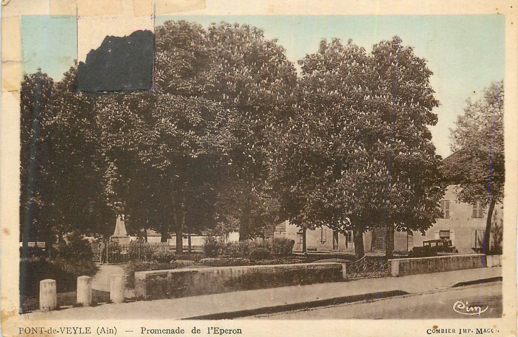 CPA Pont de Veyle (Ain) Promenade de l'Eporon