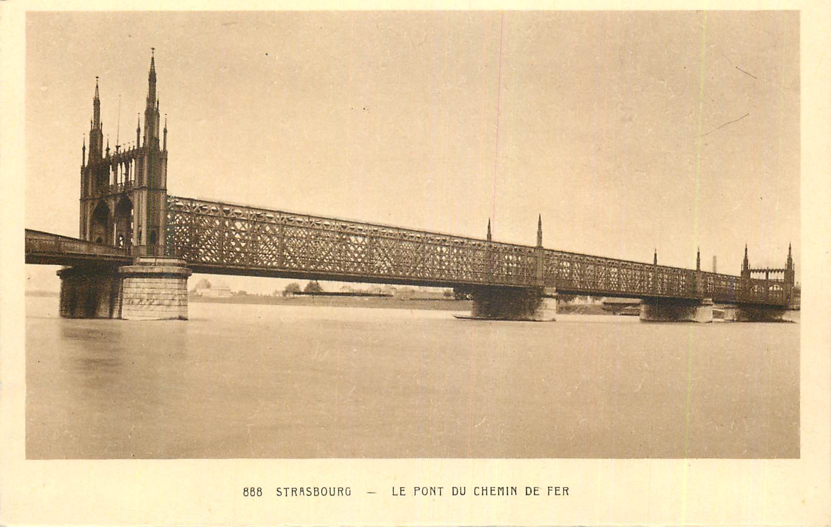 CPA Strasbourg Le Pont du Chemin de Fer