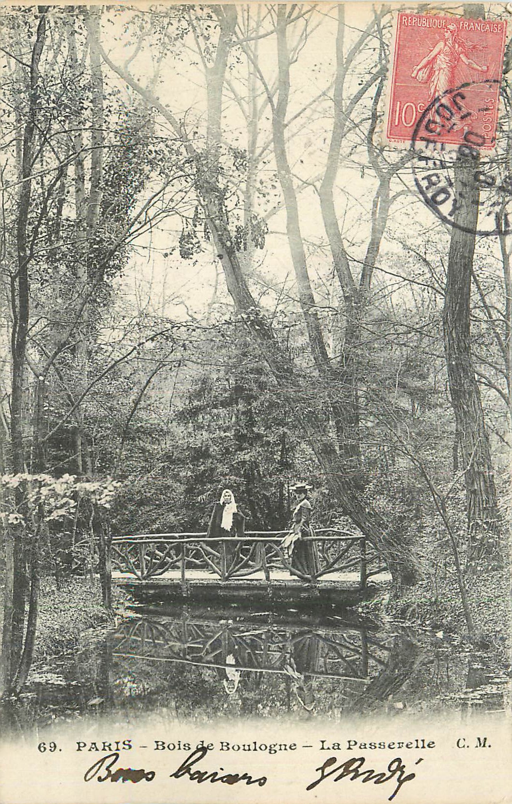 CPA Paris Bois de Boulogne La Passerelle
