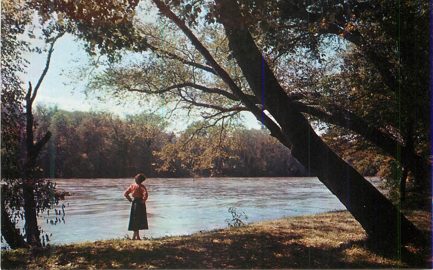 CPA The French Broad River Near Asheville North Carolina