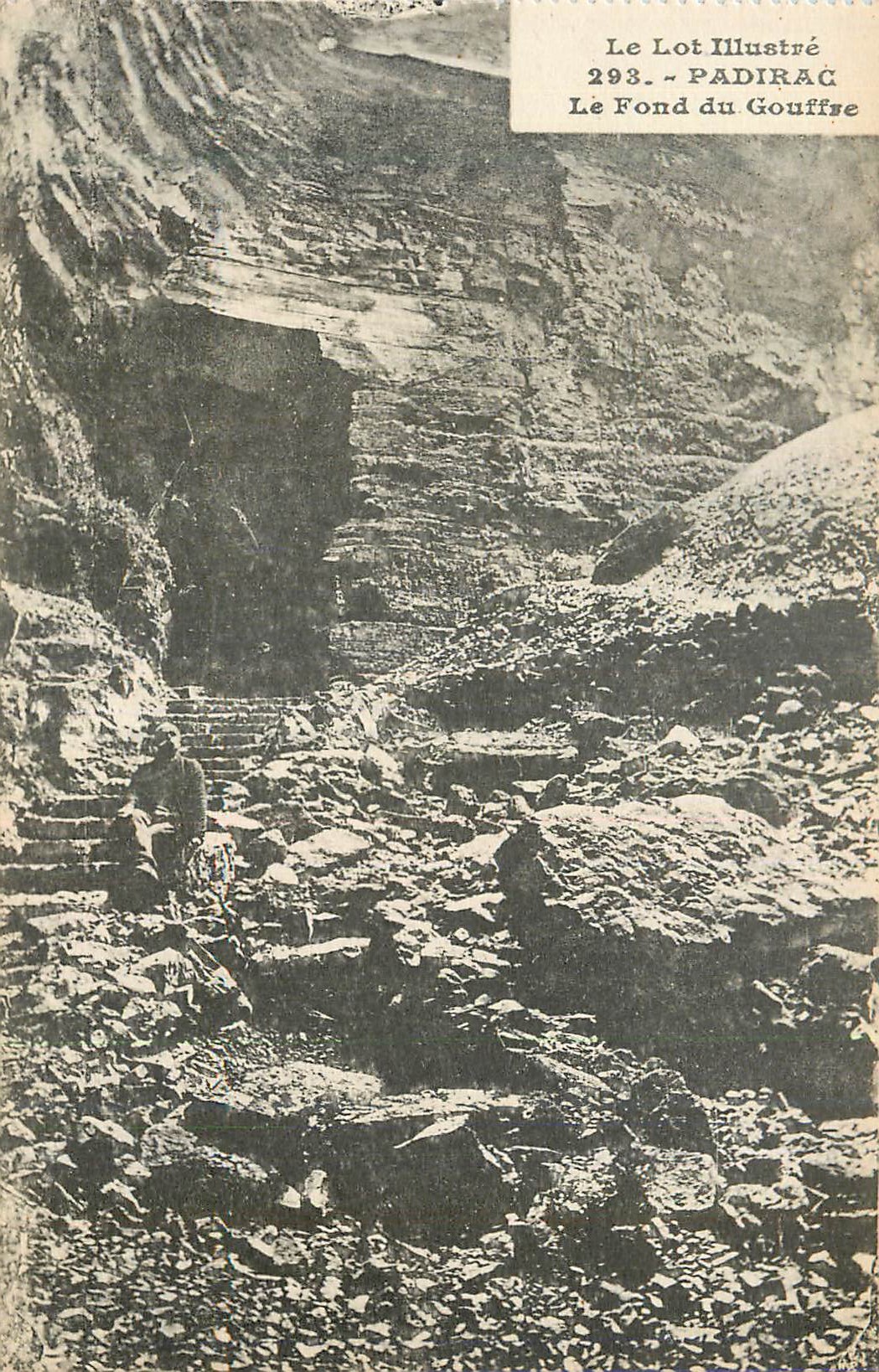 CPA Padirac Le Lot Illustre Le Fond du Gouffre