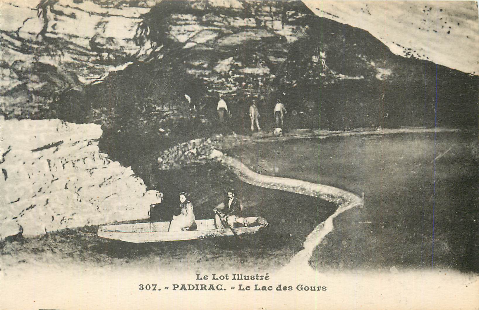 CPA Padirac Le Lot Illustre Le Lac dees Gours