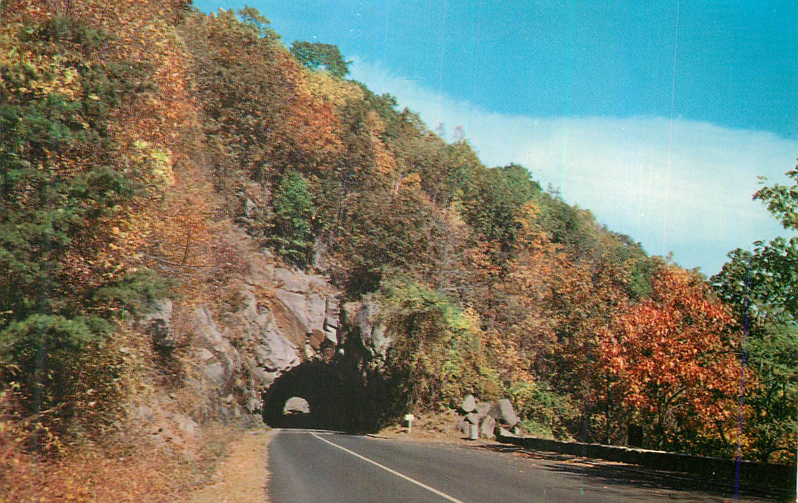 CPM Famous Tunnel on Skyline Drive Shenandoah National Park Va
