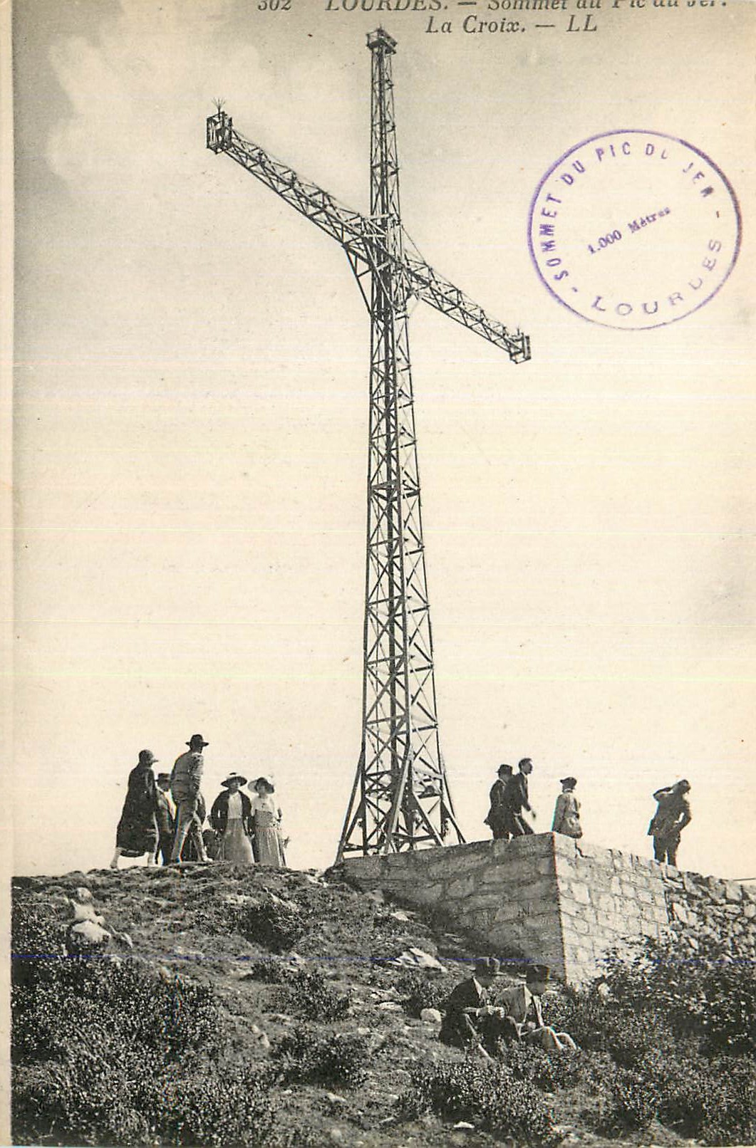 CPA Lourdes Sommet du Pic du Jer La Croix