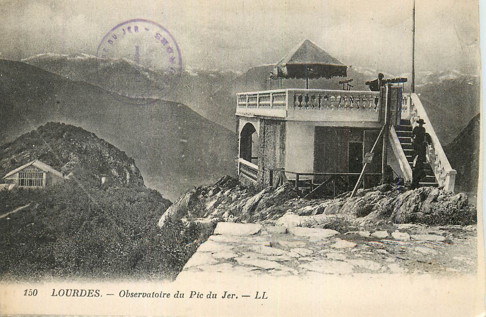 CPA Lourdes Observatoire du Pic du Jer