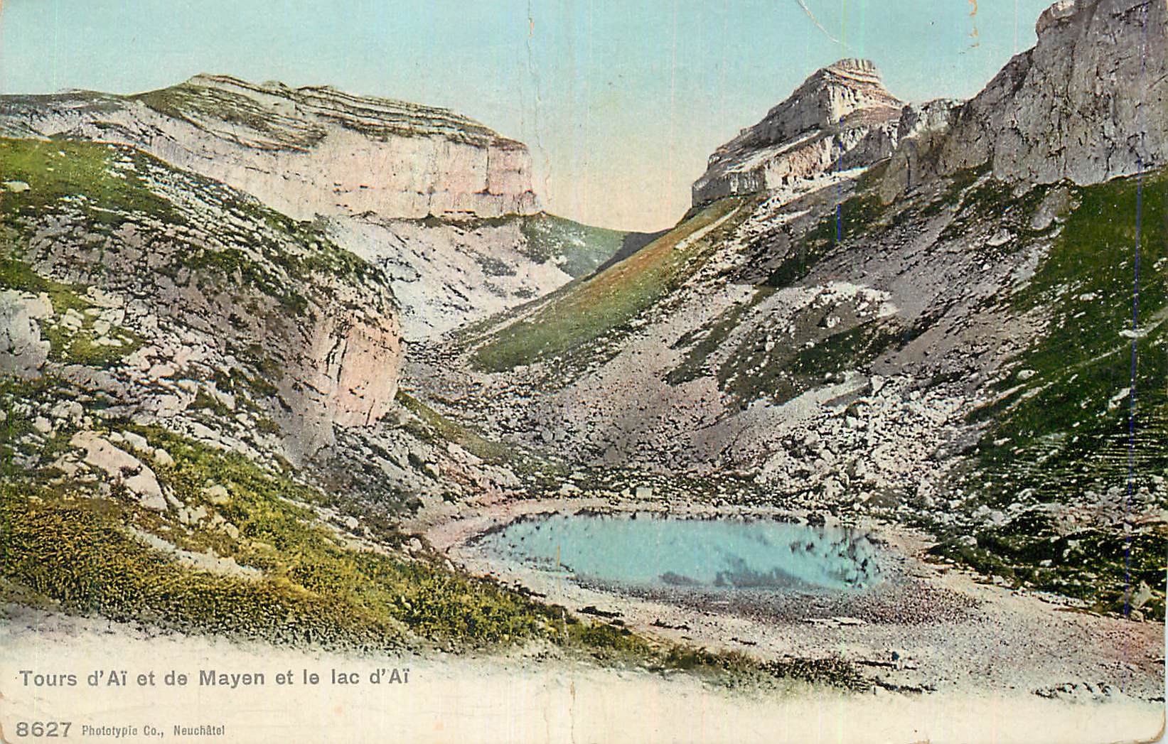 CPA Tours d'Ai et de Mayen et le Lac d'Ai