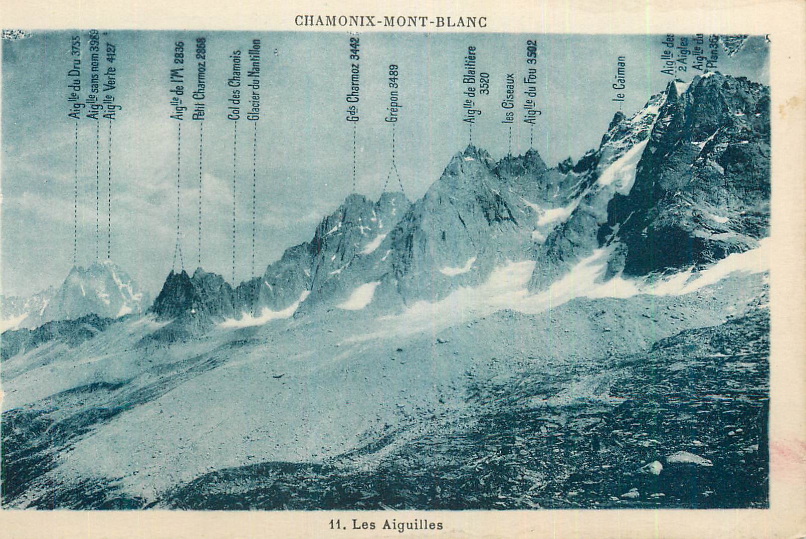 Les Aiguilles — Chamonix-Mont-Blanc — Éditeur non identifié, n° de série 11